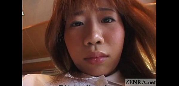  Japanese schoolgirl marbles insertion for jump rope Subtitled